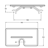 point fort Tablette de douche antiglisse Jacob Delafon noir mat