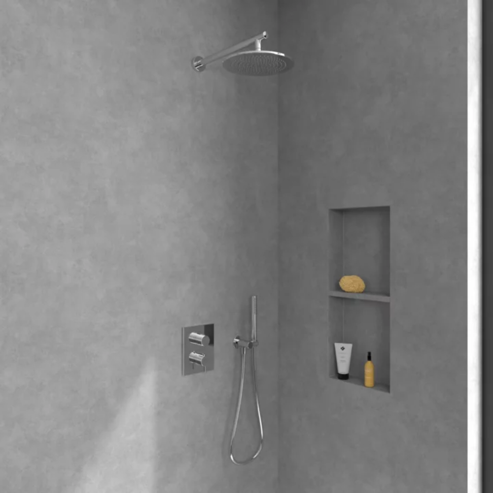Façade thermostatique 2 voies VILLEROY ET BOCH Conum + corps encastré | Batinea