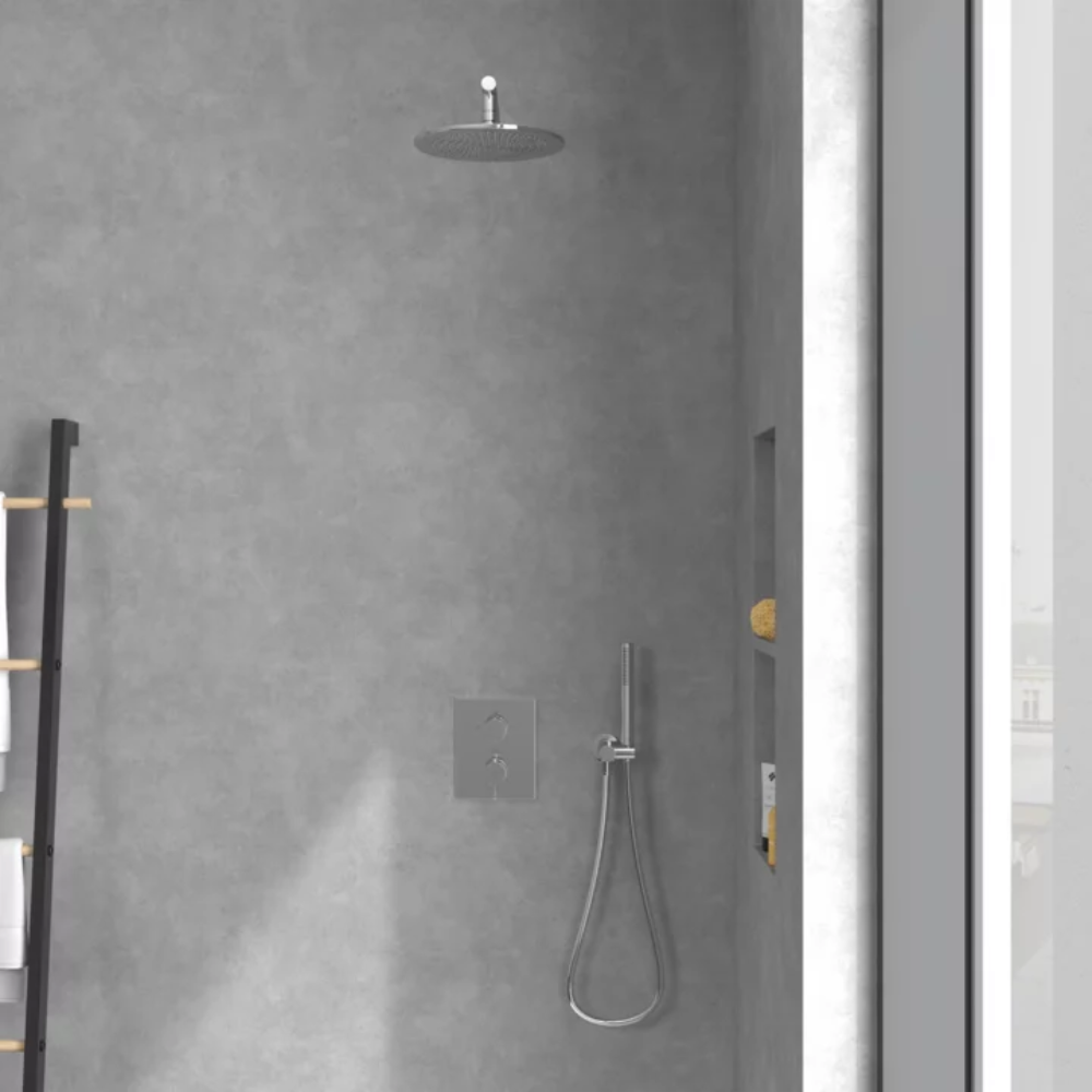 Façade thermostatique 2 voies VILLEROY ET BOCH Conum + corps encastré | Batinea