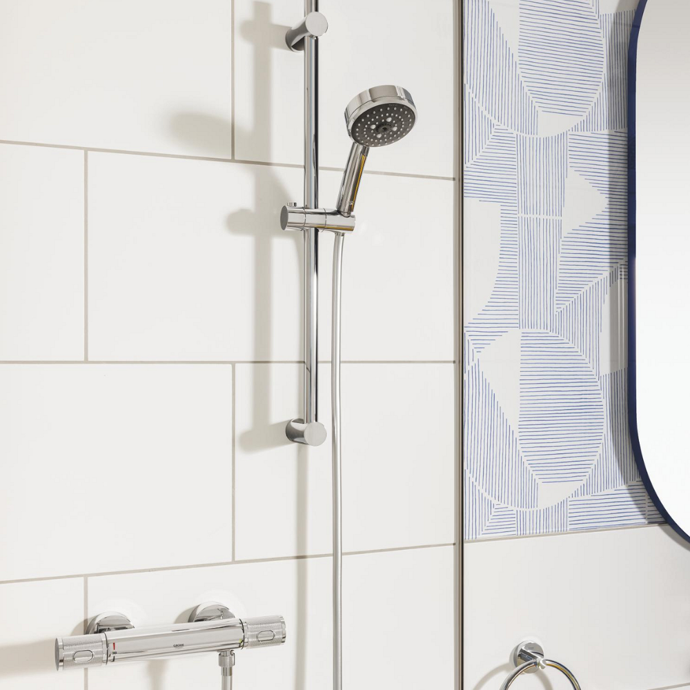 Présentation Mitigeur douche thermostatique GROHE Quickfix Precision Feel + microfibre
