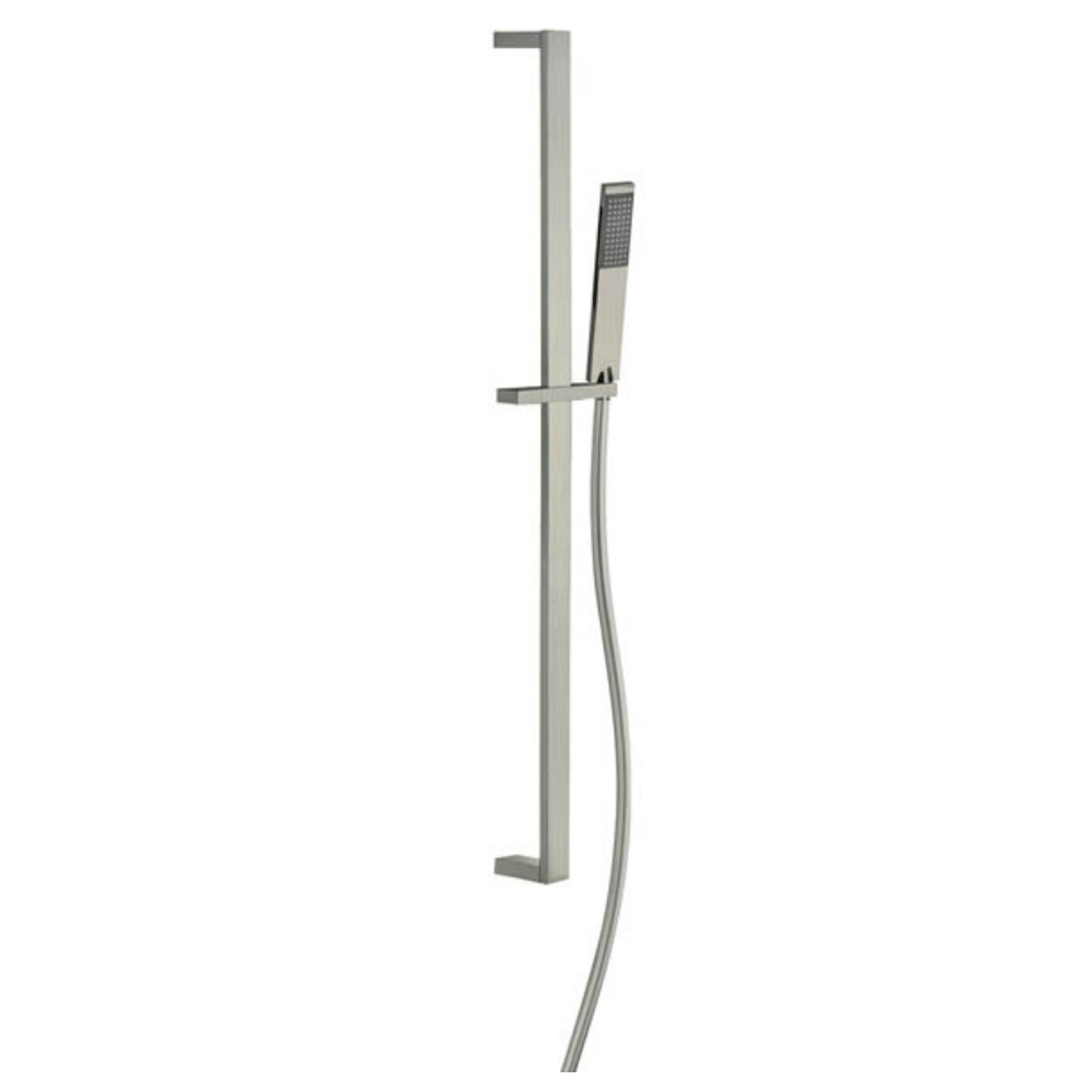 Paini dax pvd gris acier barre de douche + douchette à main 84PW006