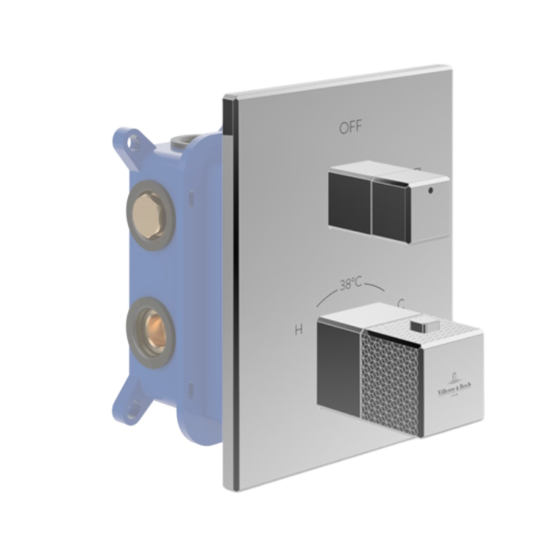 Façade robinet encastré thermostatique VILLEROY ET BOCH Mettlach + corps encastré