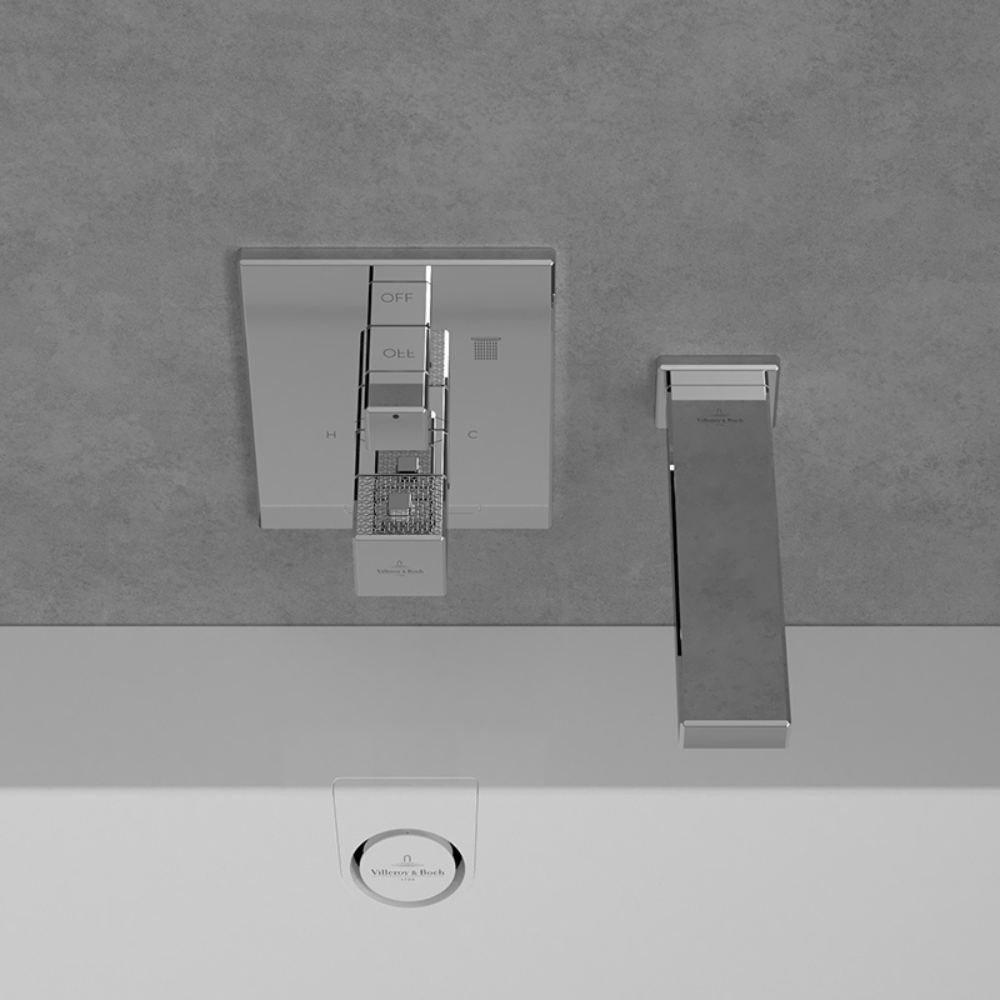 Façade robinet encastré thermostatique VILLEROY ET BOCH Mettlach + corps encastré