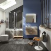 Pare bain JACOB DELAFON Capsule à poser en niche, Chrome