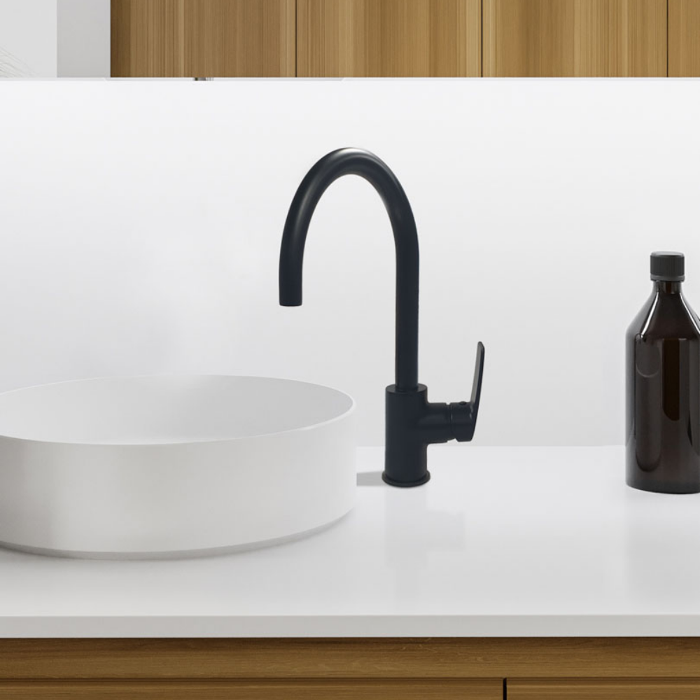Photo d'ambiance du Mitigeur lavabo mobile PAINI Ruby Noir Mat