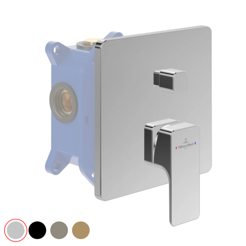 Façade mécanique avec inverseur VILLEROY ET BOCH Subway 3.0 + corps encastré | Batinea