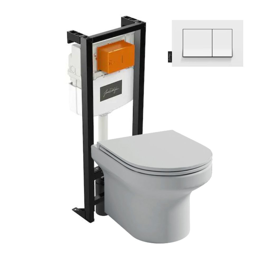 Pack WC suspendu sans bride Elite + abattant