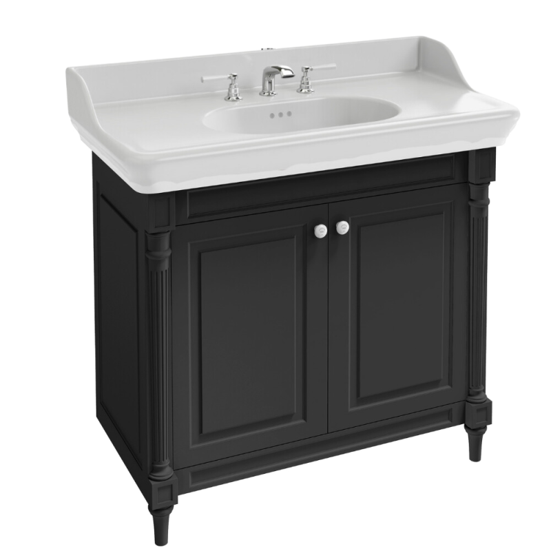 Meuble salle de bain JACOB DELAFON Cléo 1889 plan vasque 3 trous