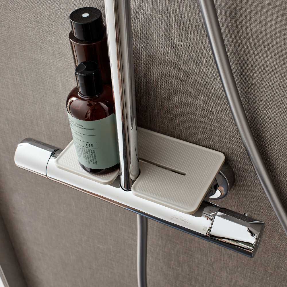 Colonne de douche thermostatique JACOB DELAFON Juliette chromé | Batinea