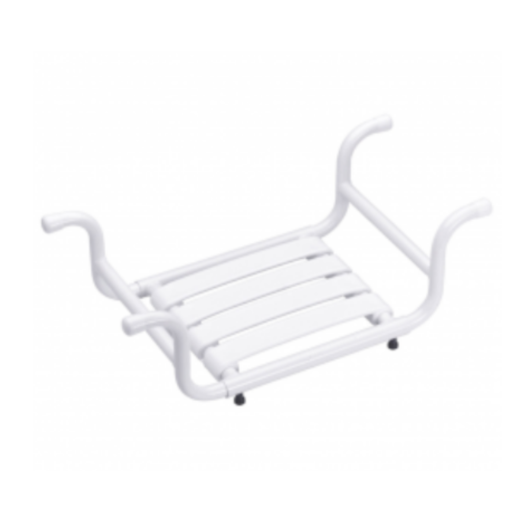 Siège de baignoire PMR PELLET aluminium époxy blanc
