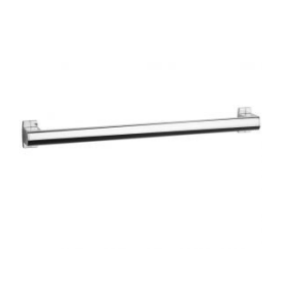 Barre droite PMR PELLET Design 40 cm aluminium anodisé brillant caches résine chromée
