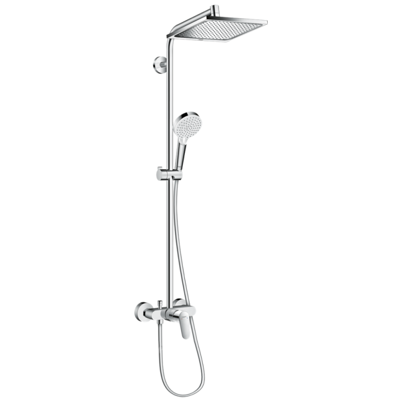 Colonne de douche mécanique HANSGROHE Crometta E 240 chromé | Batinea