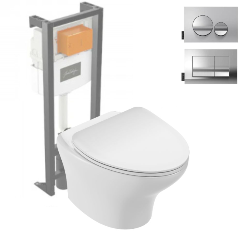 Pack WC suspendu sans bride compact 