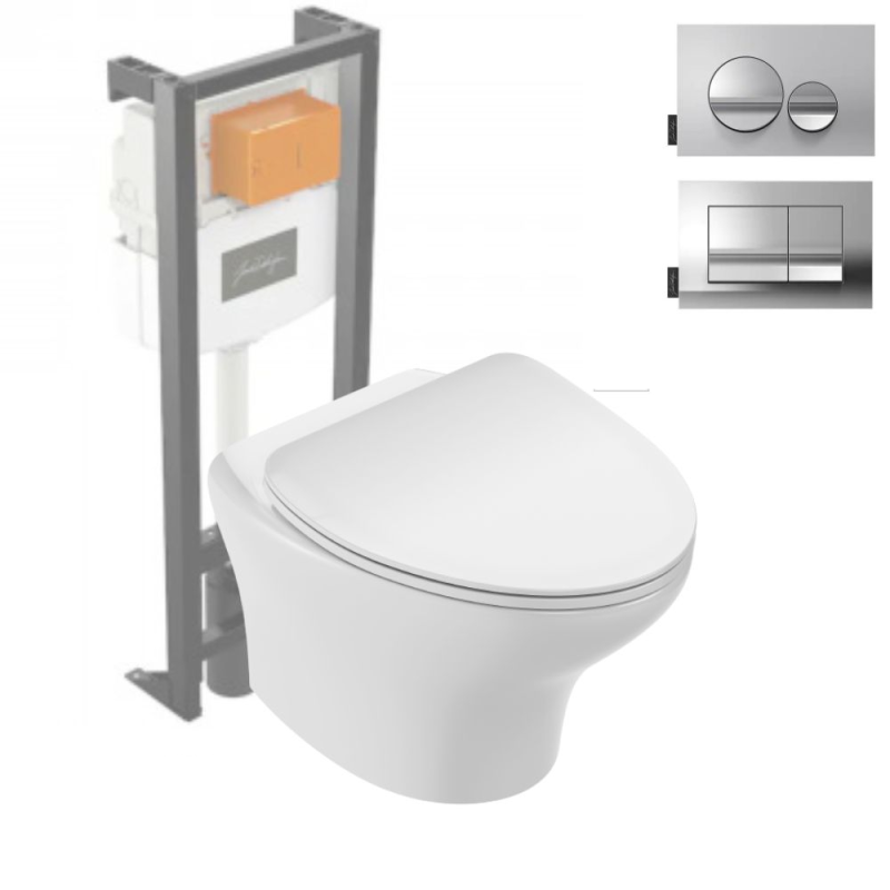 Pack WC suspendu sans bride JACOB DELAFON Nouvelle vague
