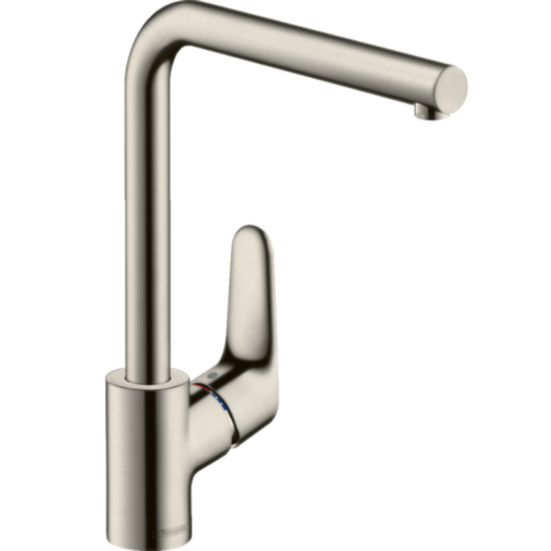 Robinet de cuisine HANSGROHE Focus M41 280 aspect acier inox