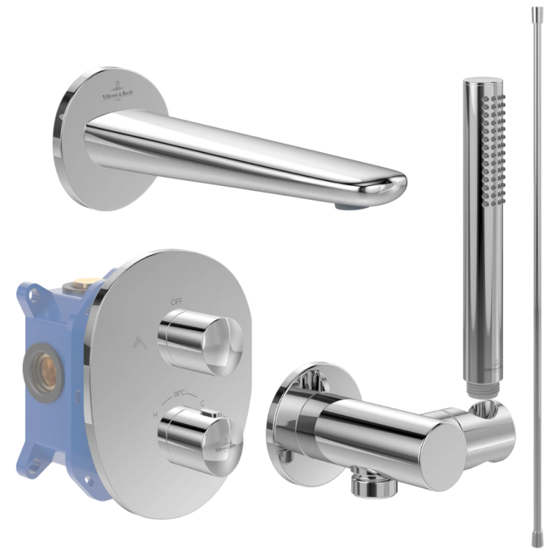 Ensemble robinet bain encastré thermostatique VILLEROY ET BOCH Antao | Batinea