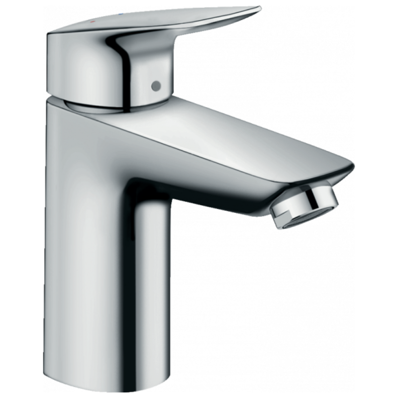 Mitigeur lavabo HANSGROHE Logis 100 Eco C3 avec tirette et vidage synthétique chromé  71105000 | Batinea