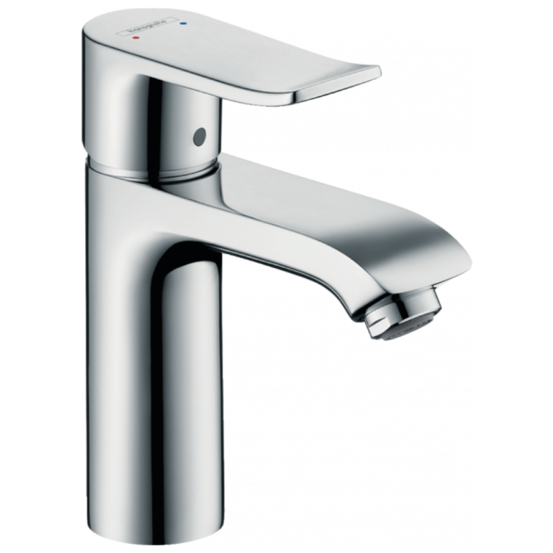 Mitigeur lavabo HANSGROHE Metris 110, sans tirette ni vidage chromé  31084000 | Batinea