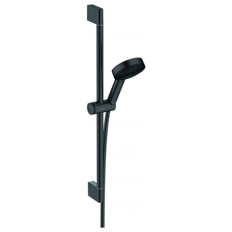 Set de douche 105 3jet Relaxation avec barre C 65 cm noir mat Hansgrohe Pulsify Select 24160670 |Batinea