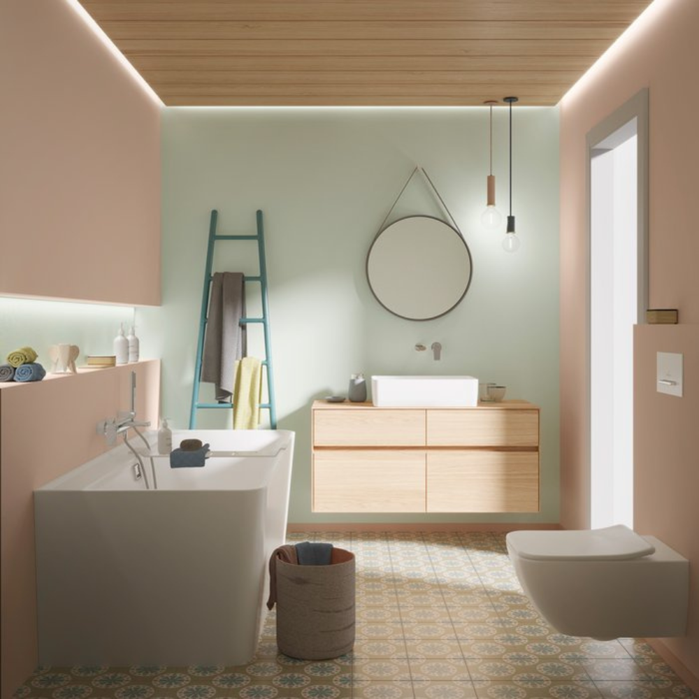 Baignoire semi îlot murale VILLEROY ET BOCH Collaro