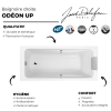 Pack baignoire droite JACOB DELAFON Odéon up + pare bain 2 volets