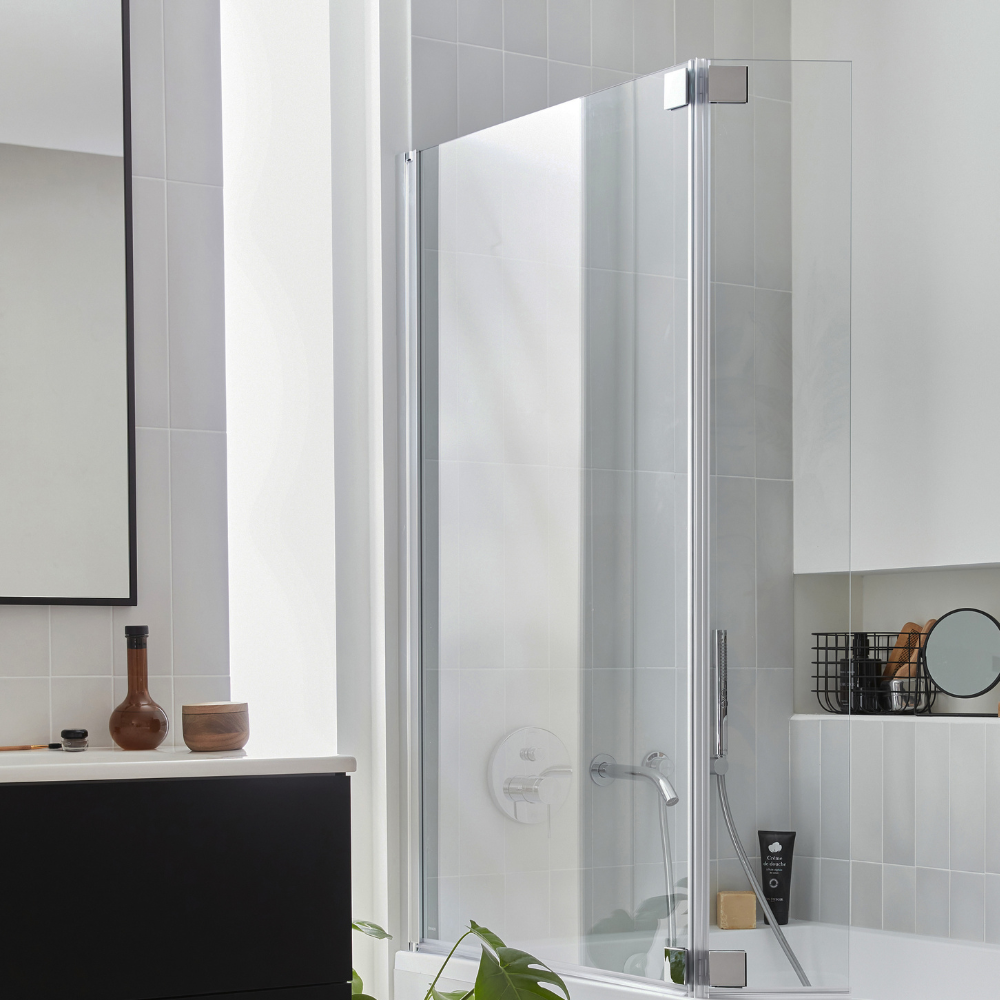 Baignoire droite JACOB DELAFON Odéon up, ultra confortable + pare bain | Batinea