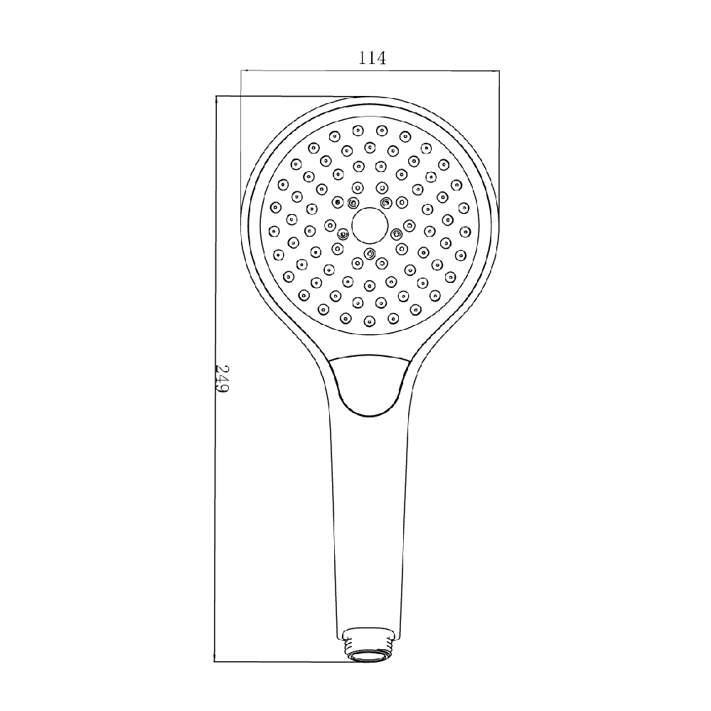 Pomme de douche 3 jets VILLEROY & BOCH Verve Showers | Batinea