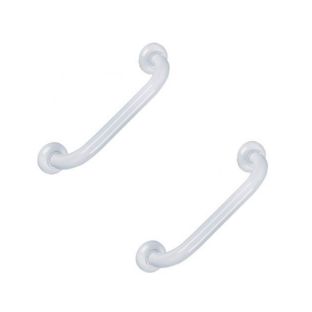 Lot de 2 barres droite PMR PELLET Essentiel confort 60 cm aluminium époxy blanc