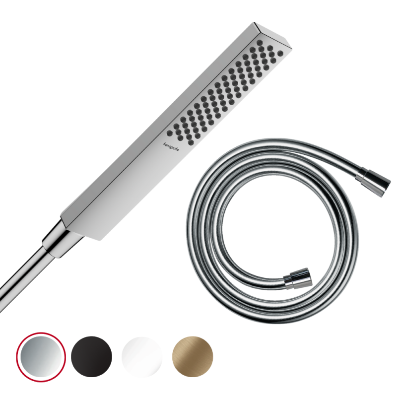 Pommeau de douche HANSGROHE Pulsify E 100 EcoSmart + flexible de douche HANSGROHE
