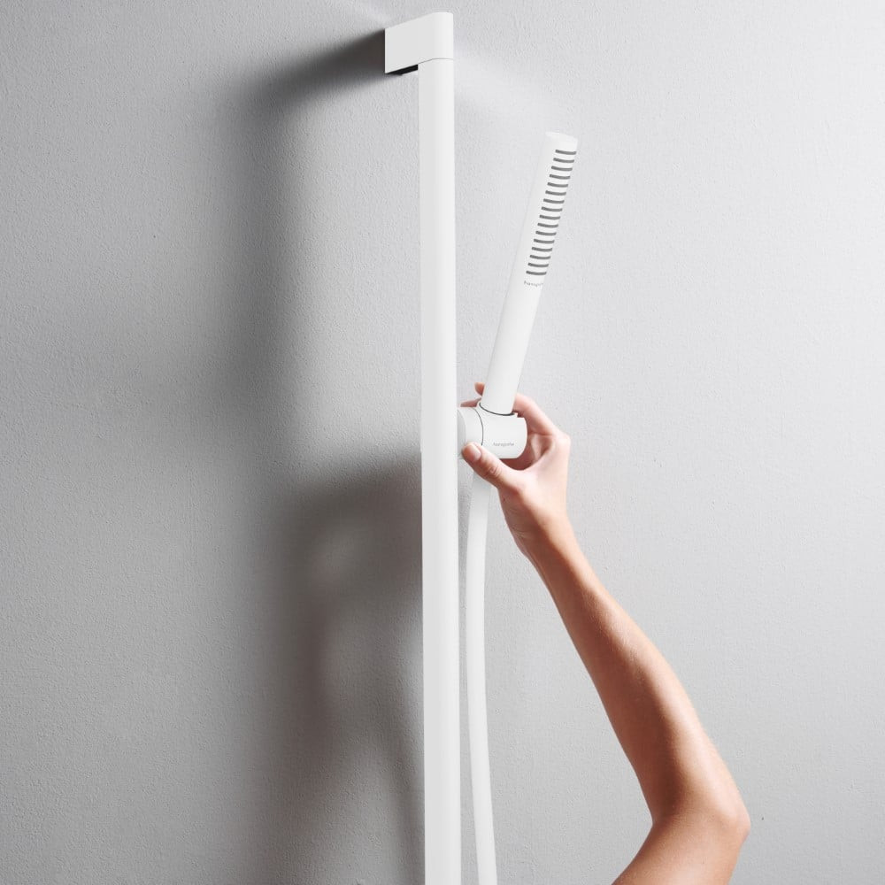 Pommeau de douche HANSGROHE Pulsify S 100 EcoSmart + flexible de douche HANSGROHE