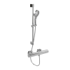 Présentation du Mitigeur douche thermostatique VILLEROY ET BOCH Universal Taps & Fittings rond Chrome + Ensemble de douche VILLE