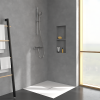 Mise en ambiance du Mitigeur douche thermostatique VILLEROY ET BOCH Universal Taps & Fittings rond Chrome + Ensemble de douche V