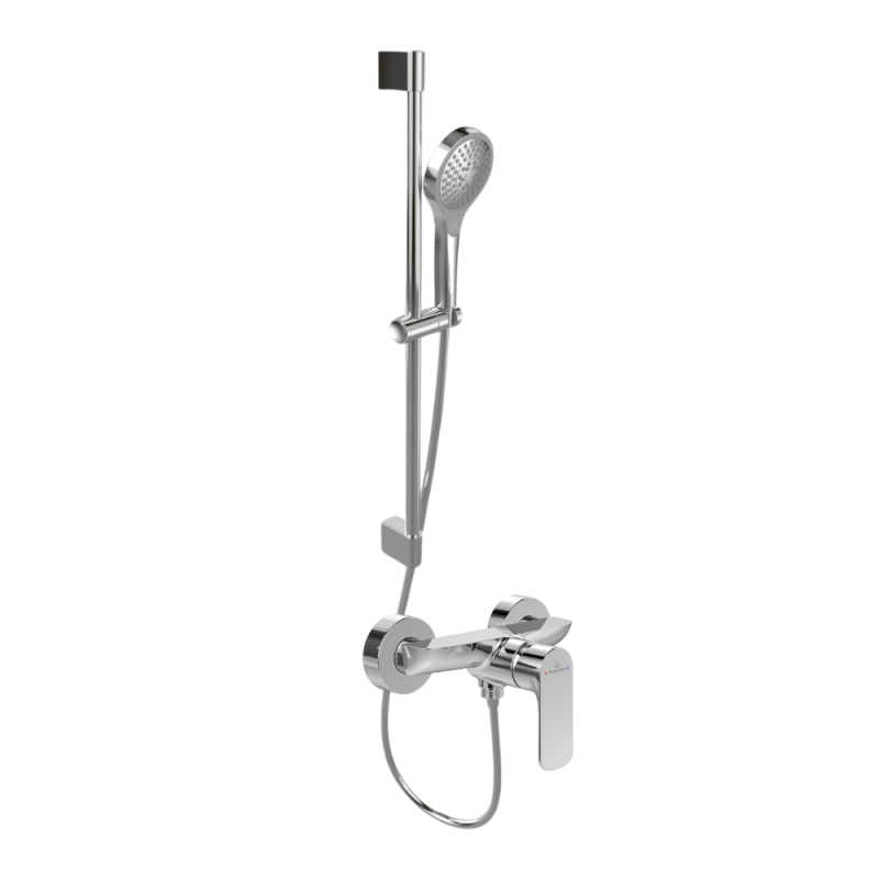 Présentation du Mitigeur mécanique douche VILLEROY ET BOCH O.novo Chrome + Ensemble de douche VILLEROY ET BOCH Verve Showers 3 j