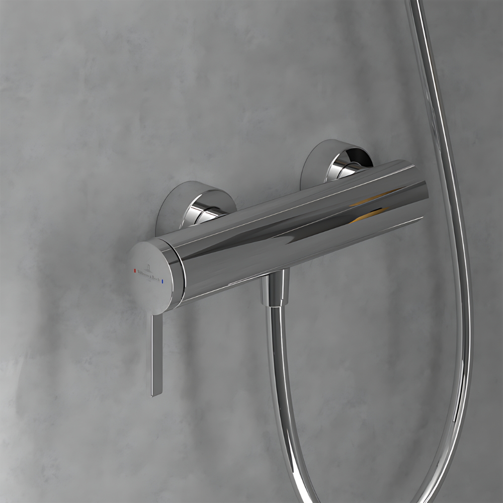 Autre mise en ambiance du Mitigeur mécanique douche VILLEROY ET BOCH Dawn Chrome + Ensemble de douche VILLEROY ET BOCH Verve Sho