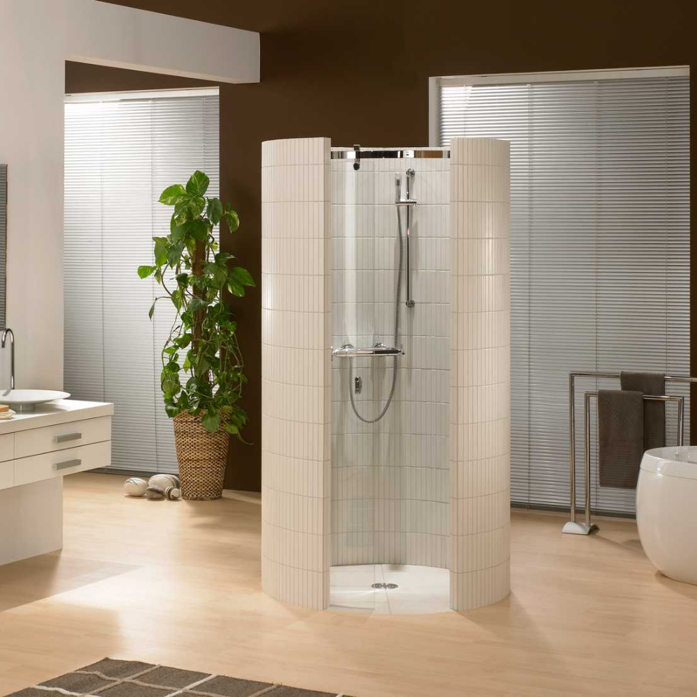 ambiance receveur de douche WEDI Fundo Trollo libero à carreler