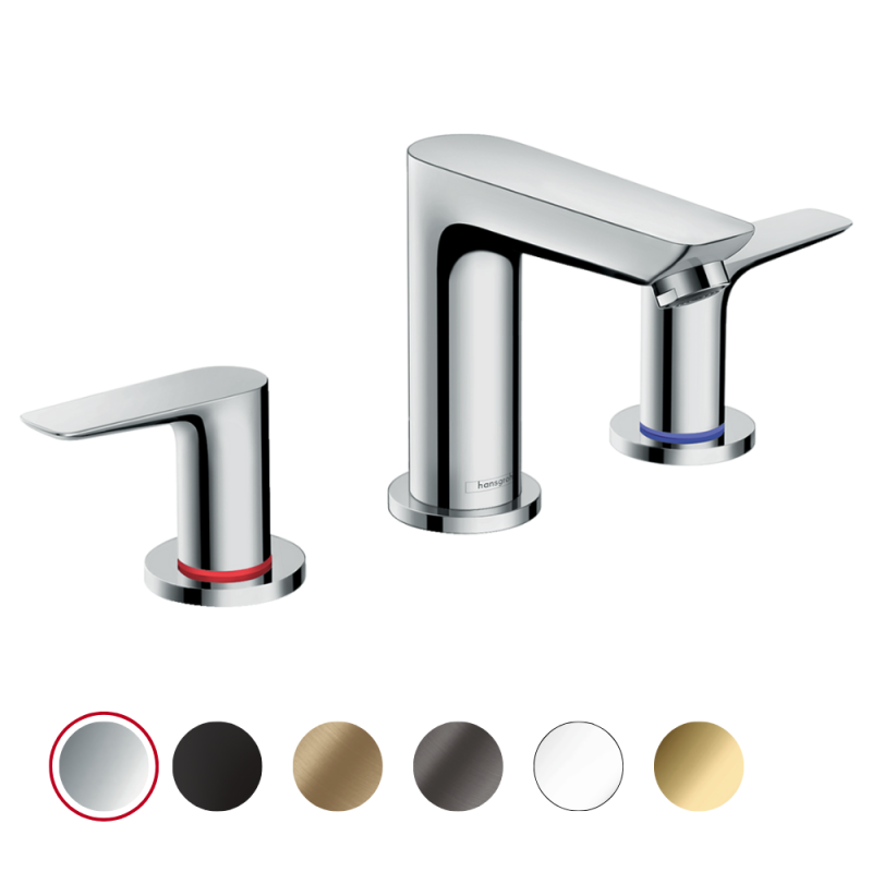 Mélangeur de lavabo HANSGROHE Talis E 150 3 trous avec tirette et vidage |Batinea