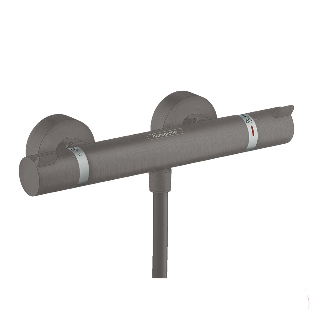 Noir Mitigeur Douche Thermostatique Hansgrohe Ecostat Comfort Chromé Brossé