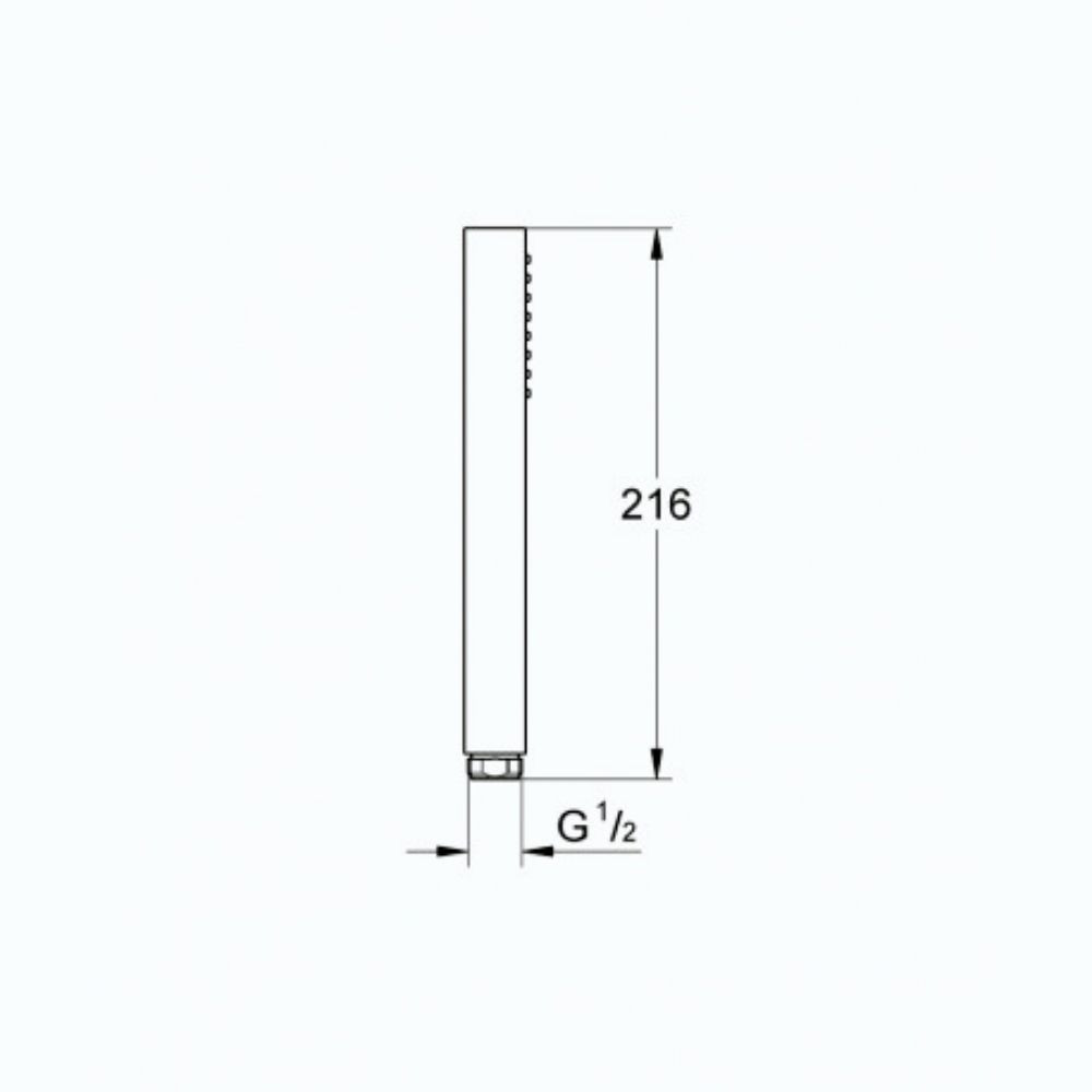 Pommeau de douche GROHE Vitalio Joy Cube Stick Quickfix | Batinea