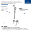 Mitigeur mécanique douche VILLEROY ET BOCH O.novo Chrome + Ensemble de douche VILLEROY ET BOCH Verve Showers 3 jets Chrome | Bat