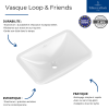 Vasque à encastrer VILLEROY ET BOCH Loop & Friends TitanCeram
