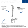 Mitigeur mécanique douche VILLEROY ET BOCH Dawn + Ensemble de douche VILLEROY ET BOCH Verve Showers 3 jets | Batinea