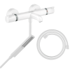 Pack mitigeur bain douche thermostatique HANSGROHE Ecostat Comfort + Flexible + Pommeau de douche Pulsify E