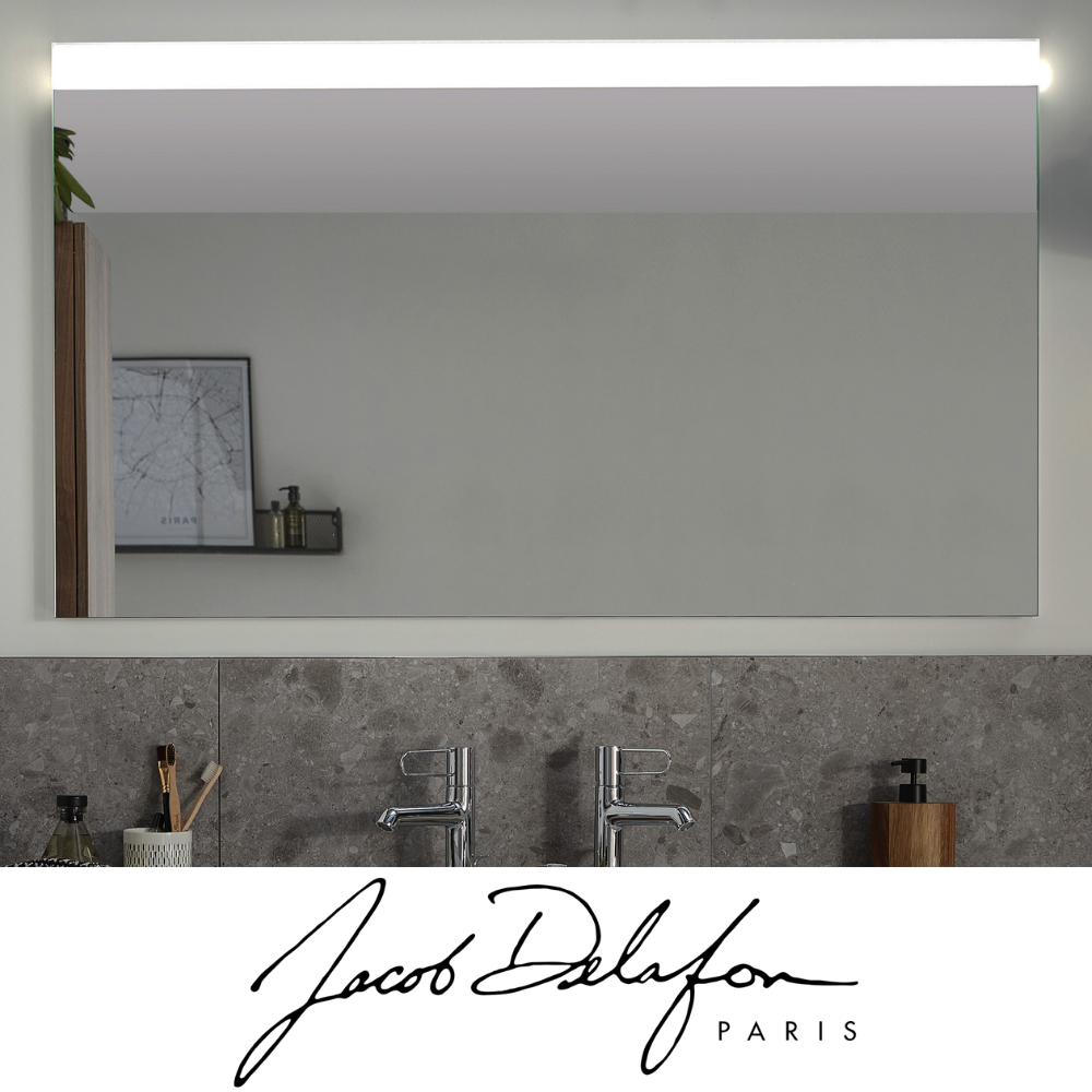 Miroir LED sans contact JACOB DELAFON rectangulaire | Batinea