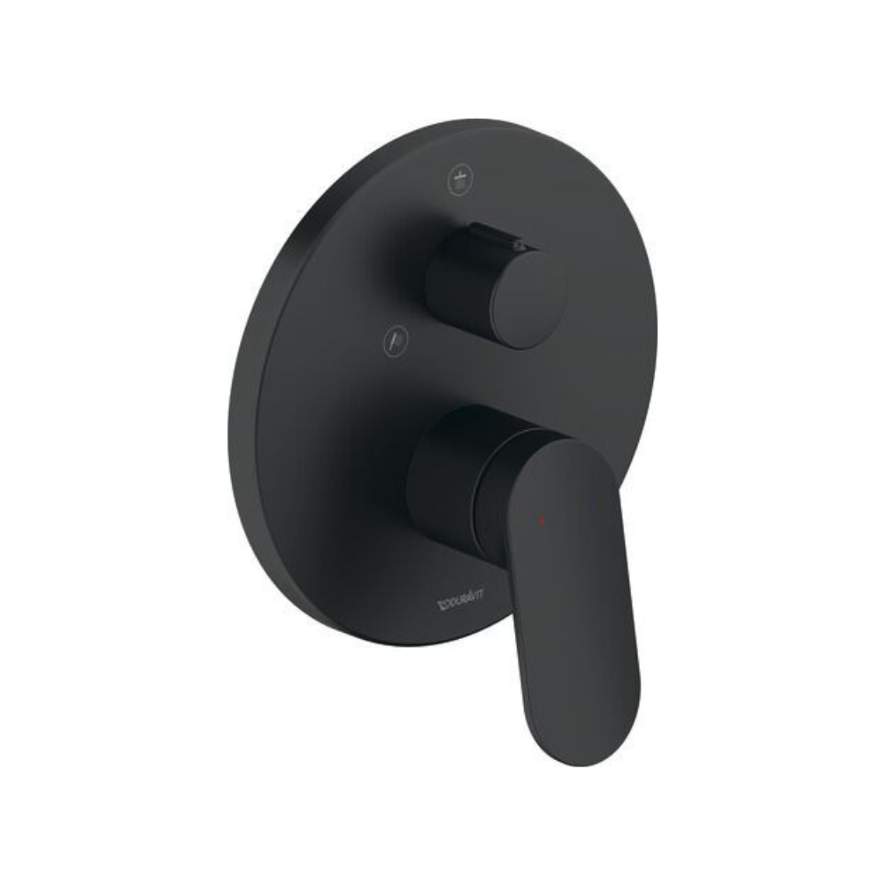 Mitigeur encastré bain douche encastré  DURAVIT Wave noir mat 