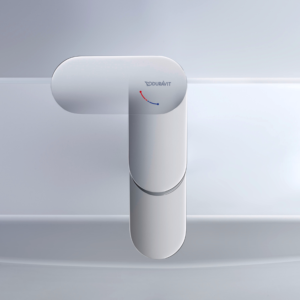 Mitigeur lavabo DURAVIT Wave S ouverure eau froide sans vidage chromé brillant VISUEL AMBIANCE 3