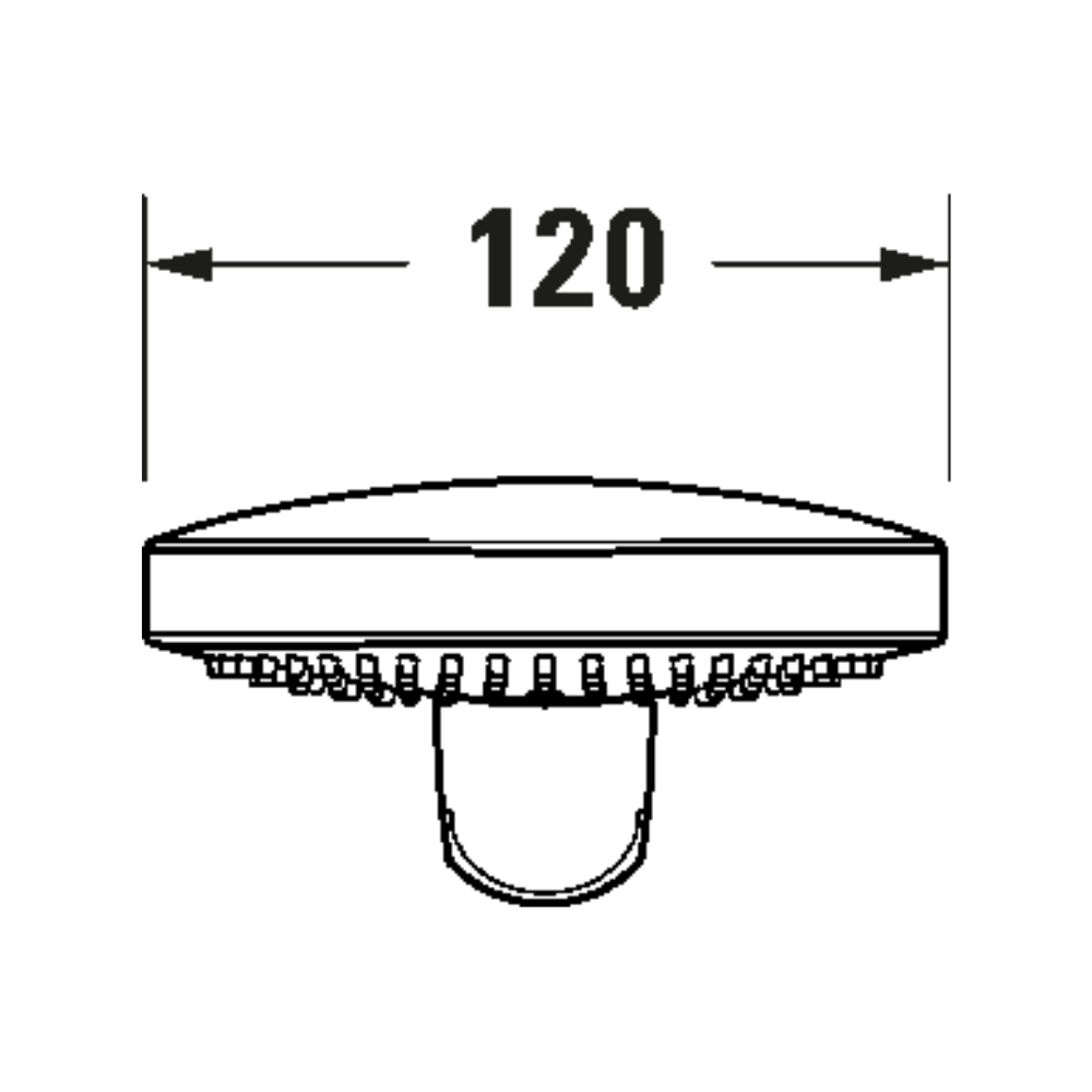 Pommeau de douche 3 jets DURAVIT Universal avec bouton | Batinea
