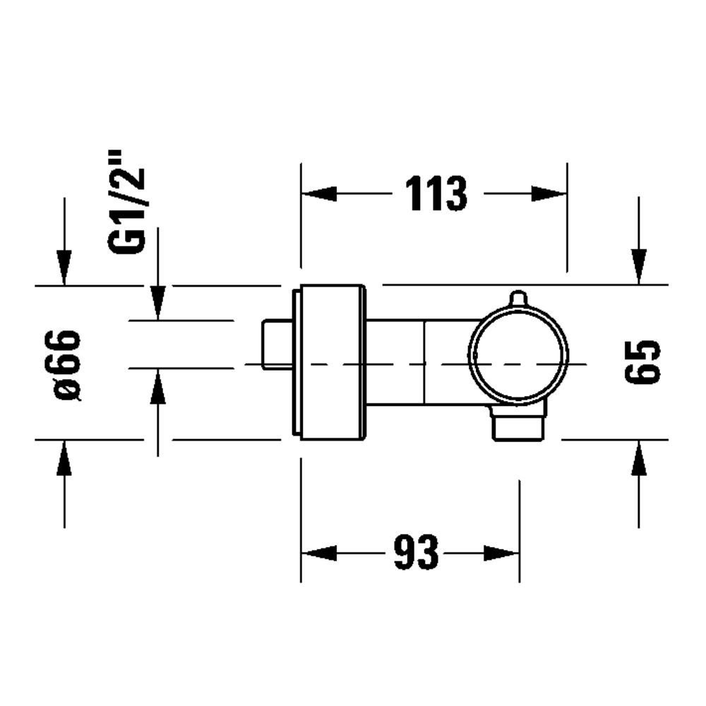 Mitigeur de douche thermostatique DURAVIT 1000 | Batinea