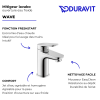 Mitigeur lavabo DURAVIT Wave ouverture eau froide | Batinea