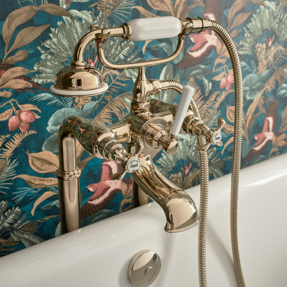 Ambiance flexible anti torsion 150 cm JACOB DELAFON métal or beige