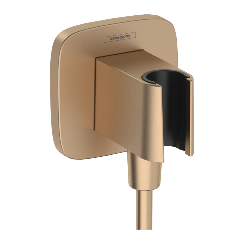 Bronze Support De Douchette Hansgrohe Fixfit Q Brossé